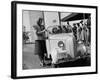 Girls Examining the New Crosley Car at the New York World Fair-null-Framed Photographic Print