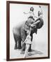 Girls Free Ride on Elephant-null-Framed Premium Giclee Print