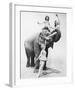 Girls Free Ride on Elephant-null-Framed Art Print