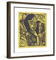 Girls from Fehmarn-Ernst Ludwig Kirchner-Framed Premium Giclee Print