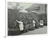 Girls Gardening and Reading in a Roof Top Garden, White Lion Street School, London, 1912-null-Framed Photographic Print