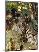 Girls Gathering Blossoms, Valdemosa, Majorca-John Singer Sargent-Mounted Giclee Print