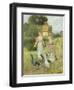 Girls Herding Geese-Henry John Yeend King-Framed Giclee Print