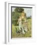 Girls Herding Geese-Henry John Yeend King-Framed Giclee Print