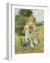 Girls Herding Geese-Henry John Yeend King-Framed Giclee Print