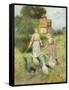 Girls Herding Geese-Henry John Yeend King-Framed Stretched Canvas