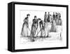 Girls Hockey 1890-null-Framed Stretched Canvas