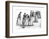 Girls Hockey 1890-null-Framed Giclee Print