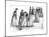 Girls Hockey 1890-null-Mounted Giclee Print