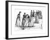 Girls Hockey 1890-null-Framed Giclee Print