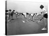 Girls Hockey Match, Airedale School, Castleford, West Yorkshire, 1962-Michael Walters-Stretched Canvas