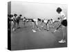 Girls Hockey Match, Airedale School, Castleford, West Yorkshire, 1962-Michael Walters-Stretched Canvas