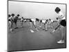 Girls Hockey Match, Airedale School, Castleford, West Yorkshire, 1962-Michael Walters-Mounted Photographic Print