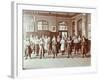 Girls Holding Indian Clubs, Cromer Street School/ Argyle School, St Pancras, London, 1906-null-Framed Photographic Print