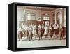 Girls Holding Indian Clubs, Cromer Street School/ Argyle School, St Pancras, London, 1906-null-Framed Stretched Canvas