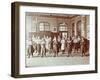 Girls Holding Indian Clubs, Cromer Street School/ Argyle School, St Pancras, London, 1906-null-Framed Photographic Print