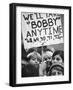 Girls Holding Up Sign For Robert F. Kennedy During Campaign-Bill Eppridge-Framed Photographic Print