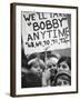 Girls Holding Up Sign For Robert F. Kennedy During Campaign-Bill Eppridge-Framed Photographic Print