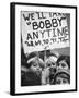 Girls Holding Up Sign For Robert F. Kennedy During Campaign-Bill Eppridge-Framed Photographic Print