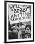 Girls Holding Up Sign For Robert F. Kennedy During Campaign-Bill Eppridge-Framed Photographic Print