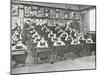 Girls in a Classroom, Tollington Park Central School, London, 1915-null-Mounted Premium Photographic Print