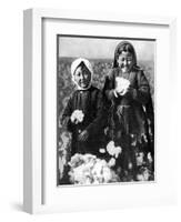 Girls in a Cotton Field, Kazakhstan, 1936-null-Framed Giclee Print