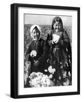 Girls in a Cotton Field, Kazakhstan, 1936-null-Framed Giclee Print