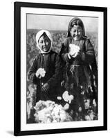 Girls in a Cotton Field, Kazakhstan, 1936-null-Framed Giclee Print