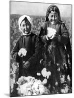 Girls in a Cotton Field, Kazakhstan, 1936-null-Mounted Giclee Print