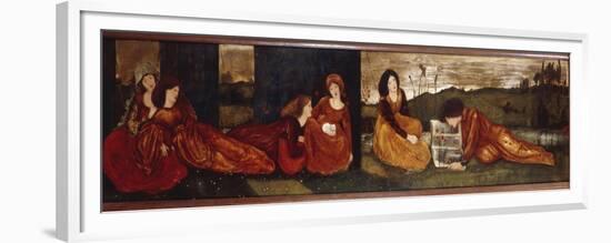 Girls in a Meadow, c.1860-Edward Burne-Jones-Framed Premium Giclee Print