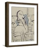 Girls in Church-Gwen John-Framed Giclee Print