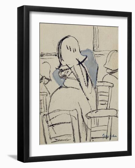 Girls in Church-Gwen John-Framed Giclee Print