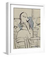 Girls in Church-Gwen John-Framed Giclee Print