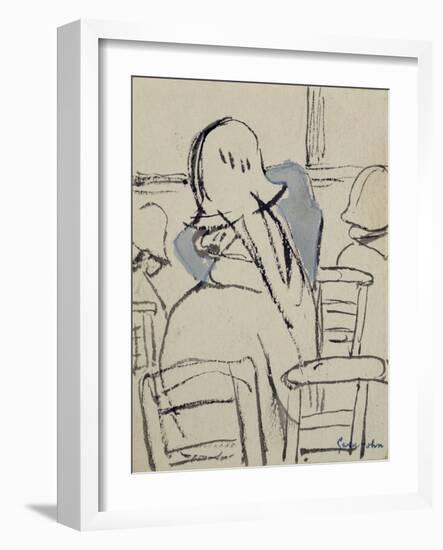 Girls in Church-Gwen John-Framed Giclee Print