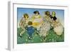 Girls in Circle - Ring around the Rosie-Jesse Willcox Smith-Framed Art Print