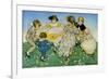 Girls in Circle - Ring around the Rosie-Jesse Willcox Smith-Framed Premium Giclee Print