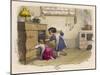 Girls in German Kitchen-null-Mounted Art Print