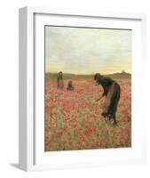 Girls in Poppy Field-Lawren Morris-Framed Art Print