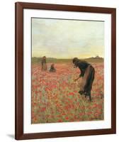 Girls in Poppy Field-Lawren Morris-Framed Art Print