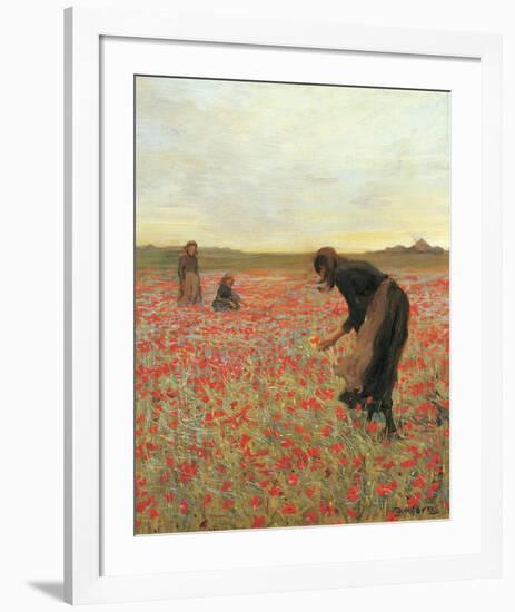 Girls in Poppy Field-Lawren Morris-Framed Art Print