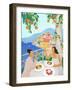 Girls in Positano-Petra Lizde-Framed Giclee Print