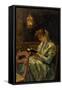 Girls in Prayer, 1900-Michele Cortegiani-Framed Stretched Canvas