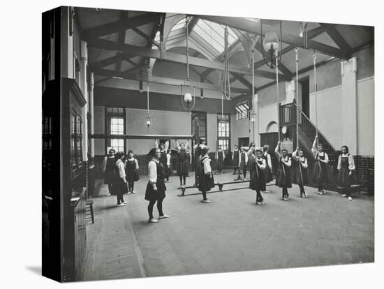 Girls in the Gymnasium, Fulham County Secondary School, London, 1908-null-Stretched Canvas