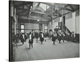 Girls in the Gymnasium, Fulham County Secondary School, London, 1908-null-Stretched Canvas