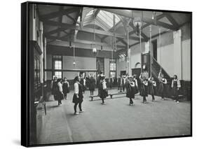 Girls in the Gymnasium, Fulham County Secondary School, London, 1908-null-Framed Stretched Canvas