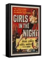 Girls in the Night-Vintage Apple Collection-Framed Stretched Canvas