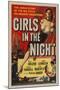 Girls in the Night-Vintage Apple Collection-Mounted Giclee Print