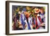 Girls In The Open-Auguste Macke-Framed Art Print