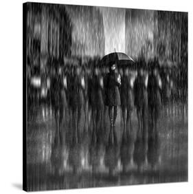 Girls In The Rain-Antonyus Bunjamin (Abe)-Stretched Canvas