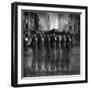 Girls in the Rain-Antonyus Bunjamin (Abe)-Framed Photographic Print